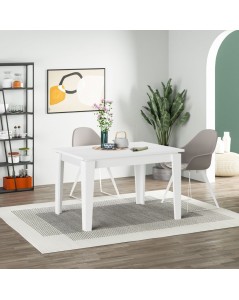 Tavolo Allungabile Megaron 120x80 cm Colore Bianco Prezzo