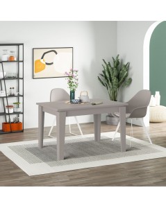 Tavolo Allungabile Megaron 120x80 cm Colore Tortora Light Mocha