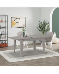 Tavolo Allungabile Megaron 120x80 cm Colore Tortora Light Mocha