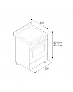 Cucina forno elettrico Bertazzoni MAS604MFESXE