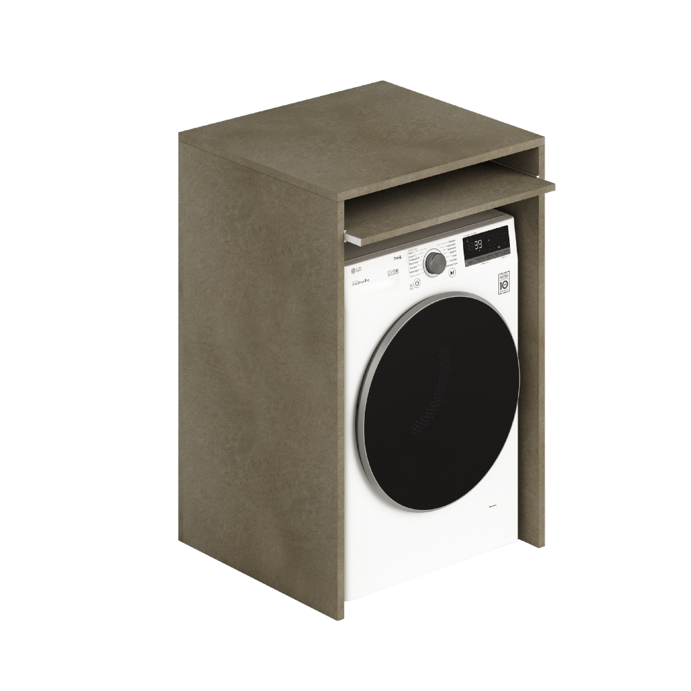 Coprilavatrice in legno ripiano estraibile 71x65x105 colore argilla