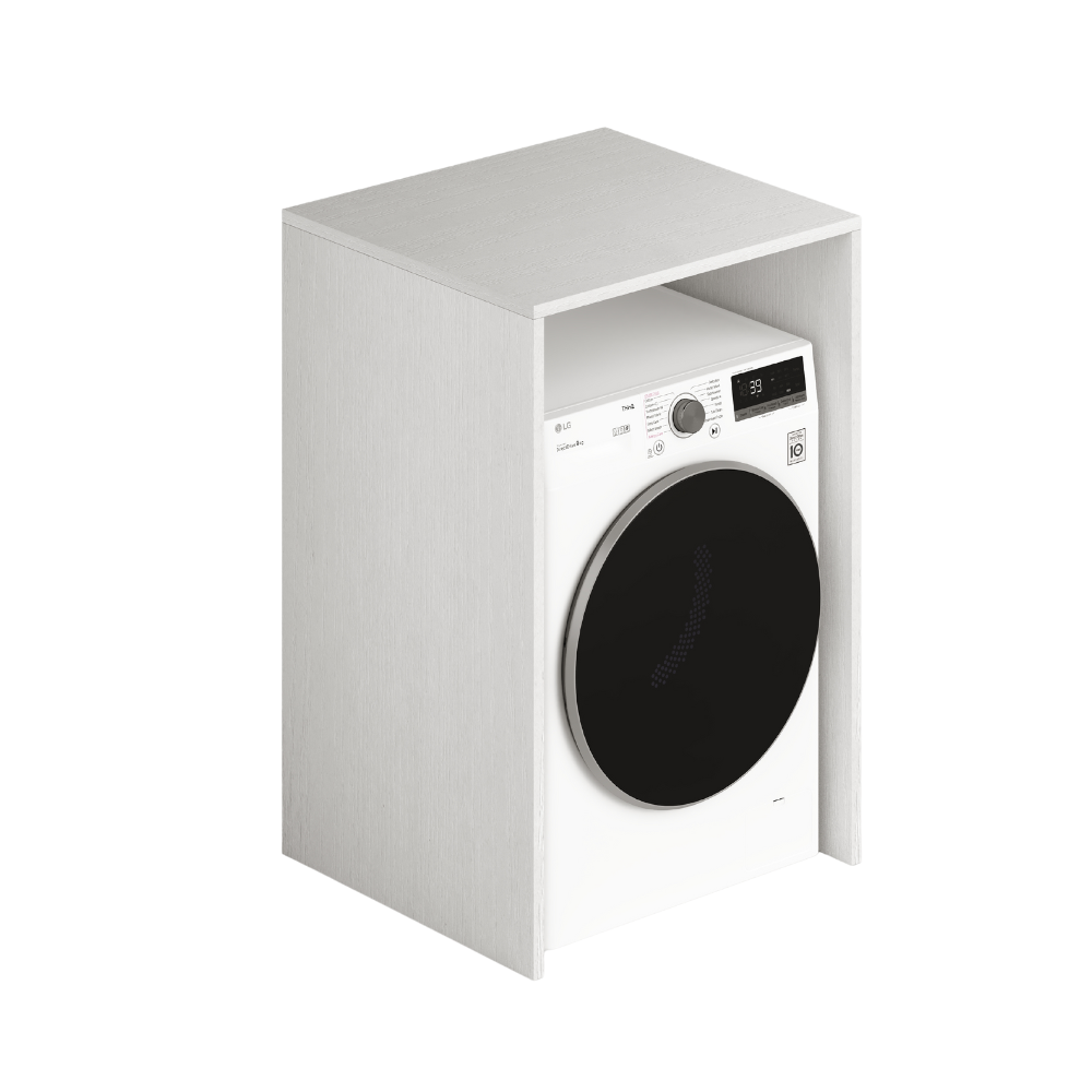 Copriasciugatrice in legno 71x65x105 colore bianco frassinato