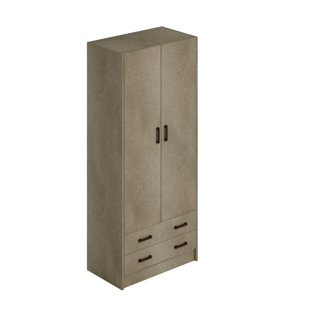 Armadio due ante e cassetti 91x52x210h colore argilla ARM290C