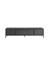 Mobile porta Tv 4 ante Giugi 206x40x51 colore nero frassinato