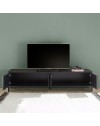 Mobile porta Tv 4 ante Giugi 206x40x51 colore nero frassinato