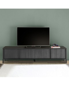 Mobile porta Tv 4 ante Giugi 206x40x51 colore nero frassinato
