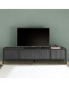 Mobile porta Tv 4 ante Giugi 206x40x51 colore nero frassinato