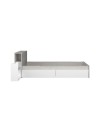 Letto vintage con comodino estraibile 1666 colore bianco