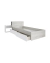Letto vintage con comodino estraibile 1666 colore bianco