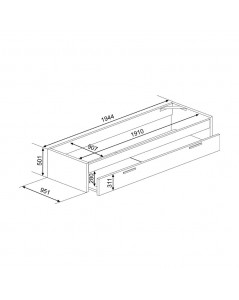 Letto Singolo con Cassettone Estraibile 1004 Blanco Prezzo
