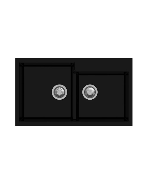 Lavello 2 vasche nero TIPTOE N200
