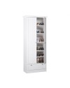Armadio scarpiera due ante e cassetto Landwood13 colore bianco