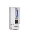 Armadio due ante e due cassetti Landwood14 colore bianco