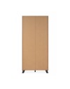 Vetrina 2 ante e 2 cassetti Medan52A colore rovere antracite
