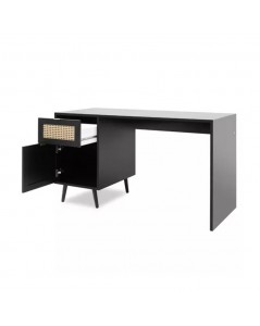 Scrivania con Frontali Effetto Vimini Vienna30A Colore Nero Prezzo