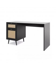 Scrivania con Frontali Effetto Vimini Vienna30A Colore Nero Prezzo