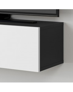 Mobile porta Tv sospeso ante a ribalta Francy colore antracite bianco
