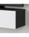 Mobile porta Tv sospeso ante a ribalta Francy colore antracite bianco