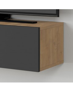 Mobile Porta Tv sospeso ante a ribalta Francy colore rovere antracite