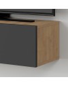 Mobile porta Tv sospeso ante a ribalta Francy colore rovere antracite 135 cm