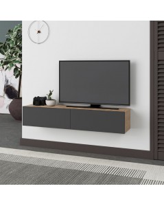 Mobile Porta Tv sospeso ante a ribalta Francy colore rovere antracite