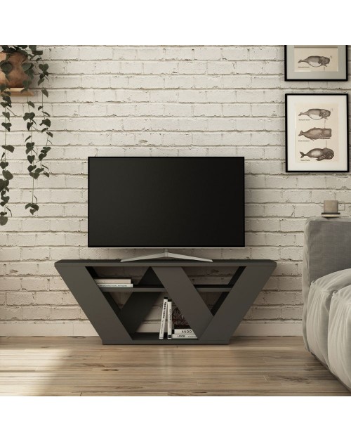 Porta TV Pipralla 110x30x40h colore antracite