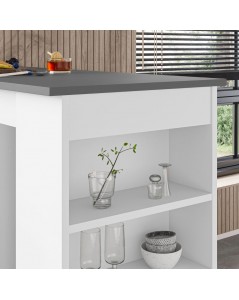 Penisola da Cucina Swallow Colore Bianco con Piano Antracite Prezzo
