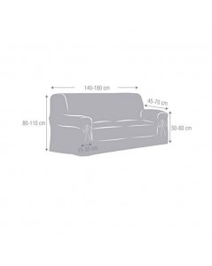 Copridivano Universale Beige Levante 140-180 con Lacci Offerta