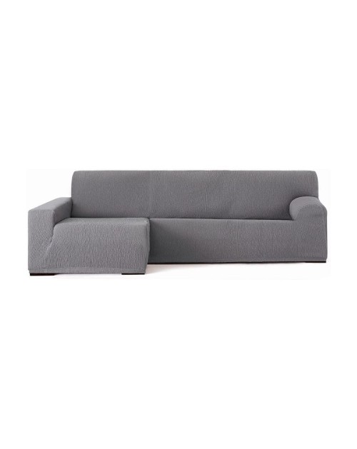 Copridivano penisola sinistra grigio Troya elastico 250-310 bracciolo lungo