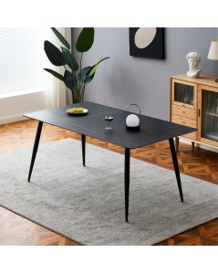 Tavolo Top Ceramica Effetto Marmo Nero Opaco Mila 140x80 Prezzo