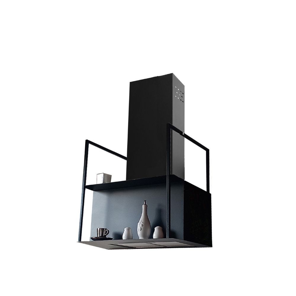SUMGAR Mensola Da Parete 90 Cm: Scaffale In Legno Nero, Design Minimal, Per Soggiorno, Cucina E Camera Da Letto