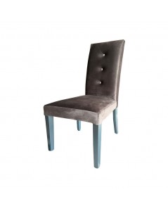 Sedia Montecarlo 3 Bottoni Velluto Colore Grigio Prezzo