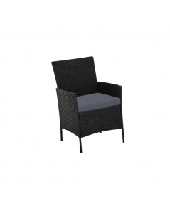 Salotto da Giardino in Rattan Colore Nero WRS008 Prezzo