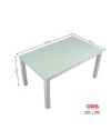 Tavolo rettangolare Wood bianco da esterno 150x90