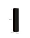 Colonna bagno sospesa Adam 26x138h colore nero frassinato