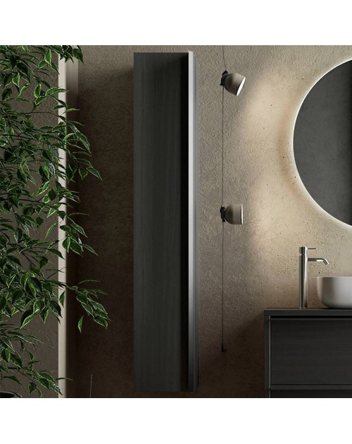 Colonna bagno sospesa Adam 26x138h colore nero frassinato