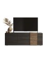 Mobile porta Tv 3 ante Sabry colore titanio rovere mercure