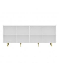 Madia 4 Ante Jose 180x47x75h Colore Bianco Particolari Oro Prezzo