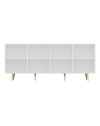 Madia 4 ante Jose 180x47x75h colore bianco particolari oro
