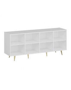 Madia 4 Ante Jose 180x47x75h Colore Bianco Particolari Oro Prezzo