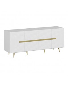 Madia 4 Ante Jose 180x47x75h Colore Bianco Particolari Oro Prezzo