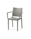 Poltrona polipropilene Mosk colore grigio