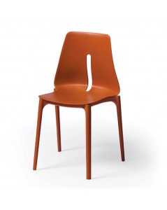 Sedia polipropilene Oblong colore rosso mattone