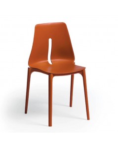 Sedia polipropilene Oblong colore rosso mattone