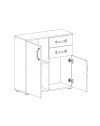 Credenza rovere bianco 2 ante e 2 cassetti 80x32x83 Mosso MO2