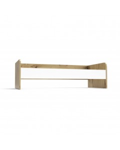 Letto singolo in legno rovere e bianco Gap System