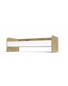 Letto singolo in legno rovere e bianco Gap System