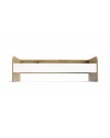 Letto singolo in legno rovere e bianco Gap System