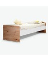 Letto singolo in legno rovere e bianco Gap System