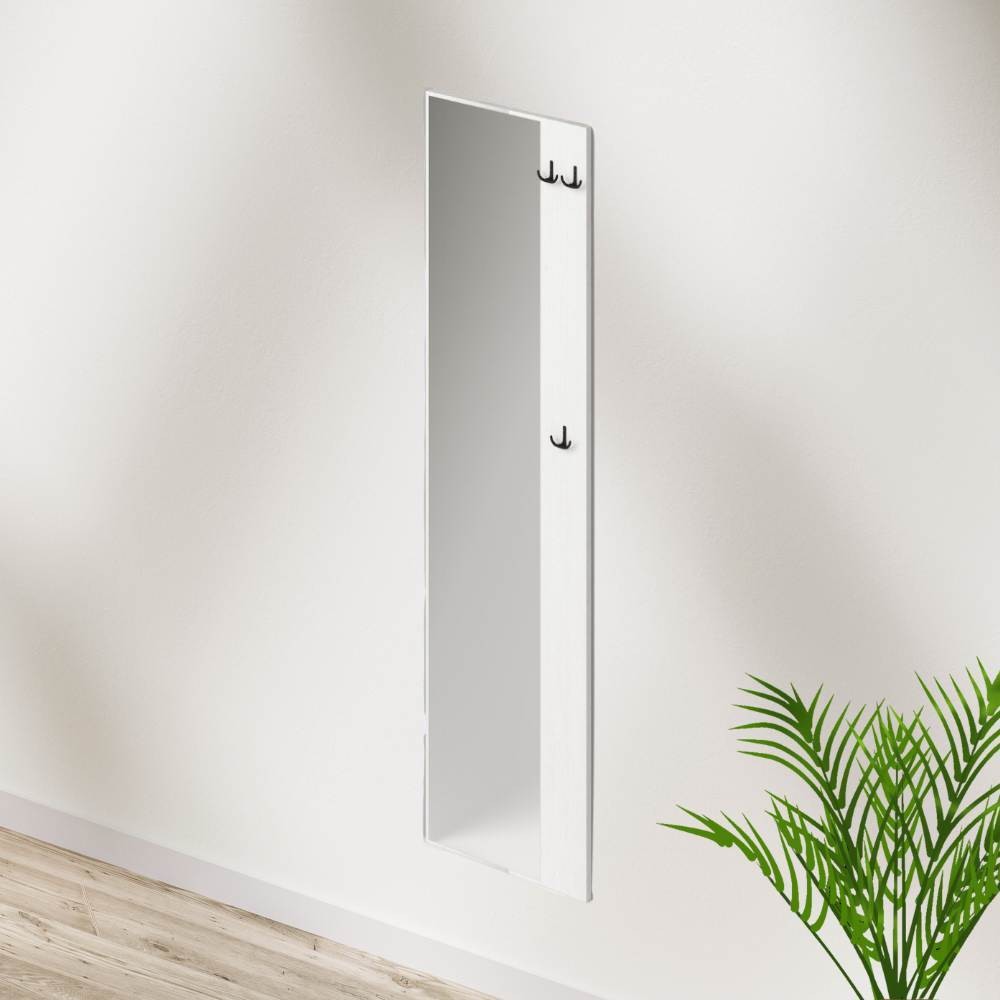 Specchio per ingresso bianco frassinato 50x182h SP50BI